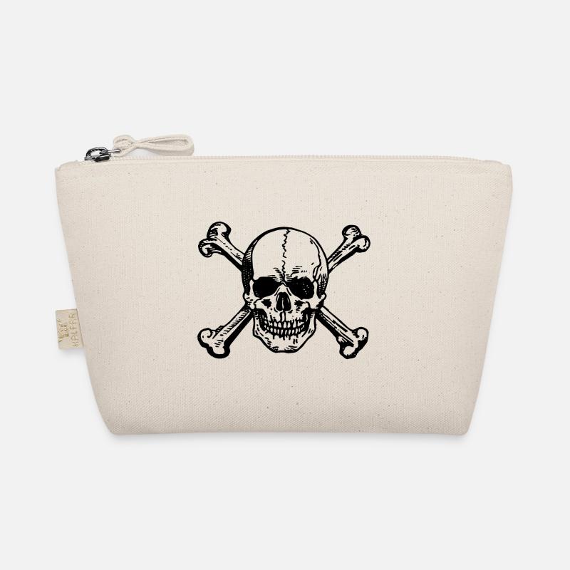 Crâne Pirate - Trousse biologique - nature