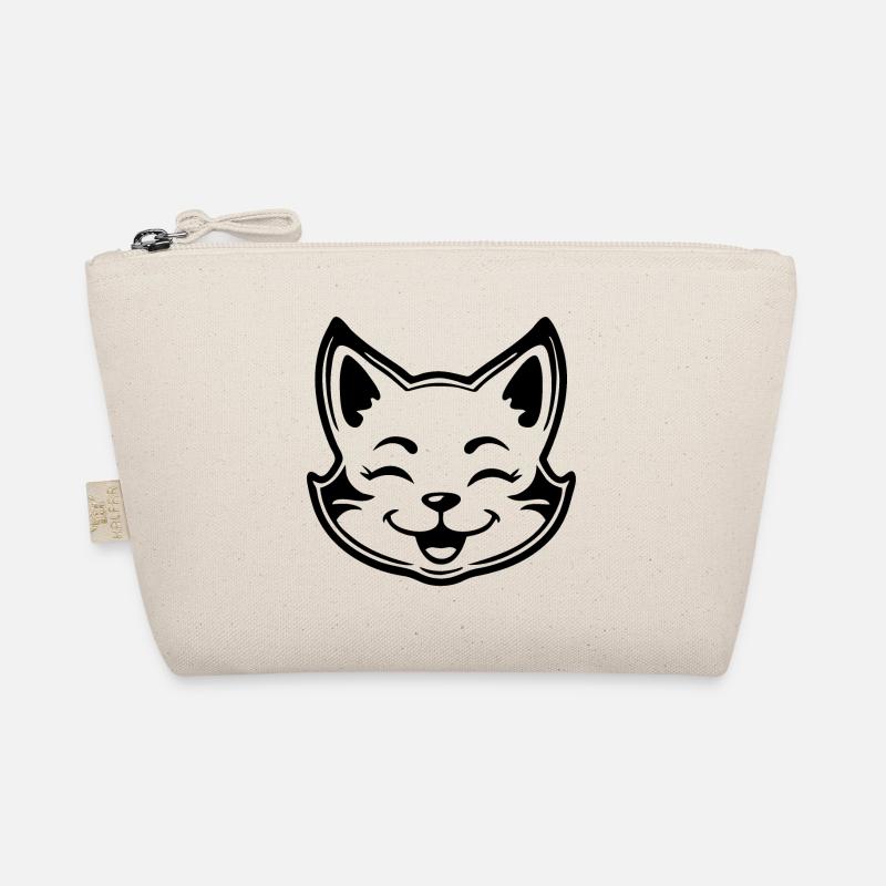 Katze Katzen Katzendame Katzenfreund Katzengesicht Bio-Täschchen