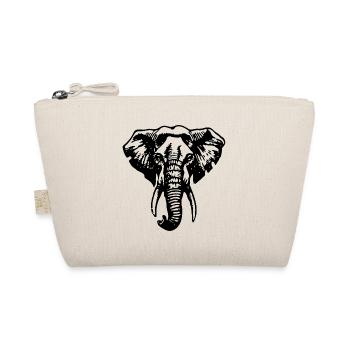 Elefant Elefanten - Bio-Täschchen - Natur - Vorne