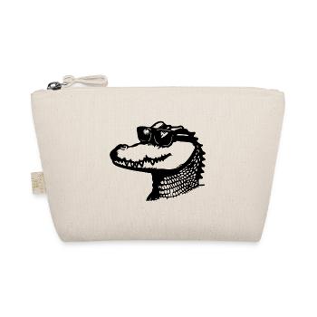 Krokodil Alligator - Bio-Täschchen - Natur - Vorne