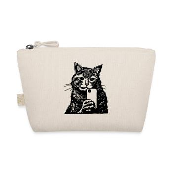 Cat Cat Face Selfie Smartphone - Organic Pouch - nature - Front