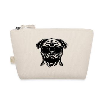 Mops Hund - Bio-Täschchen - Natur - Vorne