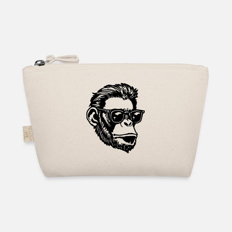 Monkey Monkey Monkey Face - Organic Pouch - nature