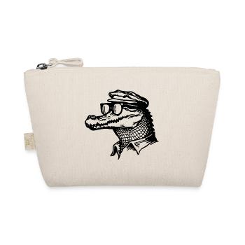 Crocodile Alligator - Organic Pouch - nature - Front