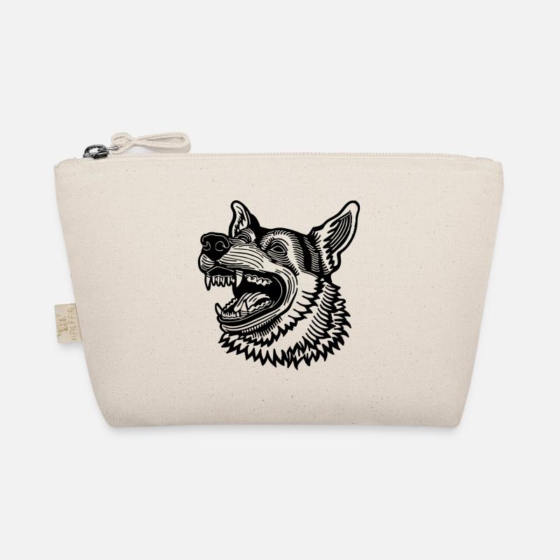 Schäferhund Hund Hundekopf Bio-Täschchen