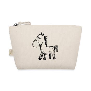 Horse Horses Riding Rider Rider - Organic Pouch - nature - Front