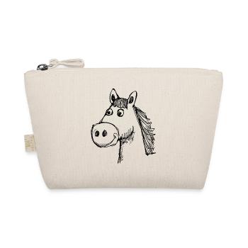 Horse Horses Riding Rider Rider - Organic Pouch - nature - Front