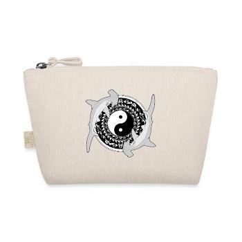 Yin Yang Hammerhaie - Bio-Täschchen - Natur - Vorne