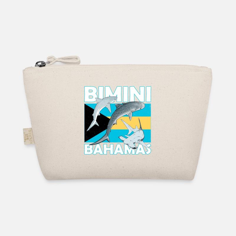 Bimini Bahamas Flagge - Bio-Täschchen - Natur