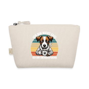 Ich Bin Nicht Faul Jack Russel terrier Jackie - Bio-Täschchen - Natur - Vorne