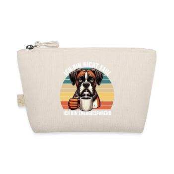 Ich Bin Nicht Faul Boxer Boxerhalter Boxerhund - Bio-Täschchen - Natur - Vorne