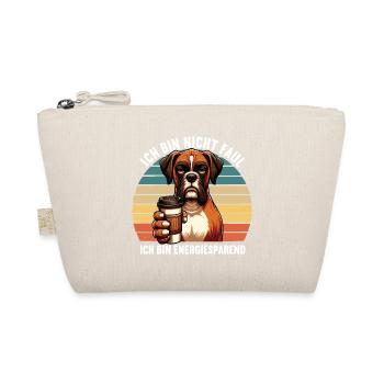 Ich Bin Nicht Faul Boxer Boxerhalter Boxerhund - Bio-Täschchen - Natur - Vorne