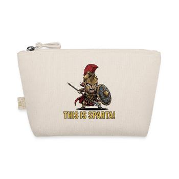 This is Sparta - Kawaii Spartan Warrior Greek Meme - Organic Pouch - nature - Front