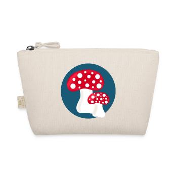 Toadstool, mushroom in the woods gift - Organic Pouch - nature - Front