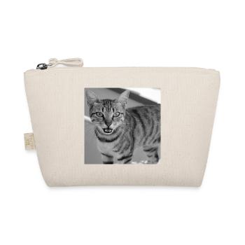 Cat portrait white-black - Organic Pouch - nature - Front