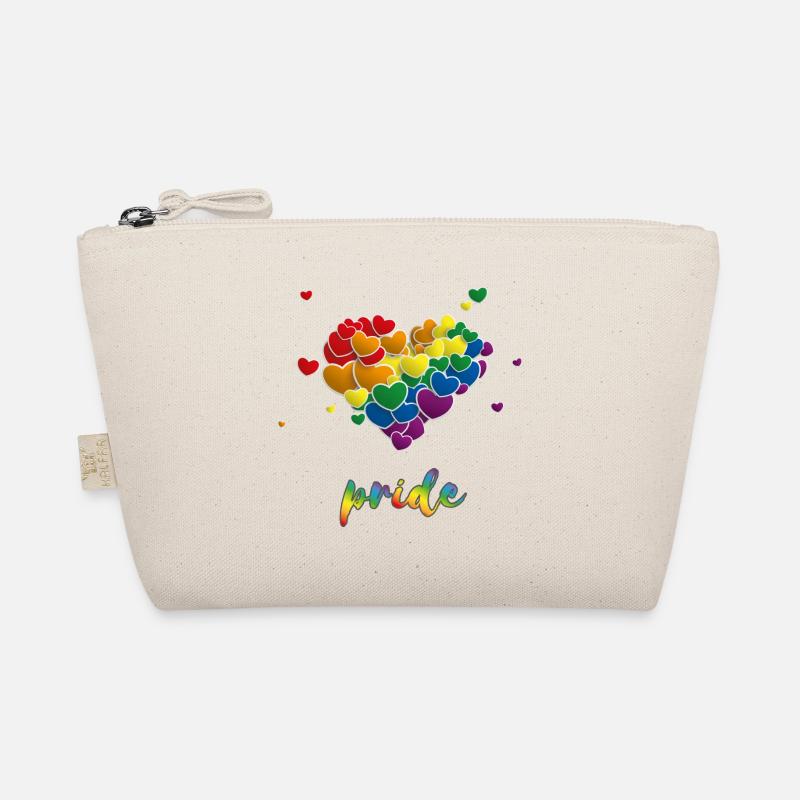 Rainbow Hearts Splash Pride Bio-Täschchen