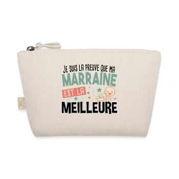 Marraine Bébé Cadeau Nourrisson Naissance - Trousse biologique - nature - Devant