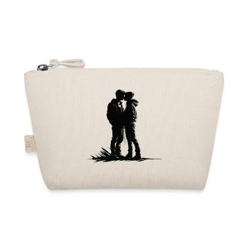 Two boys kissing - Organic Pouch - nature - Front