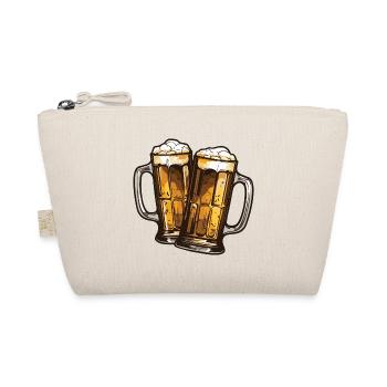 Bierkrug Bier Anstoßen - Bio-Täschchen - Natur - Vorne