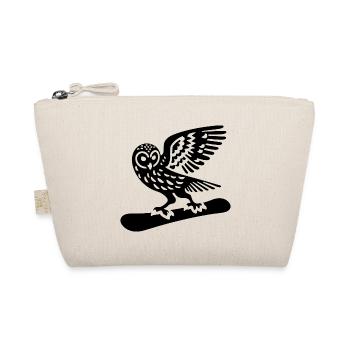 Owl Snowboard Snowboarder Design minimaliste - Trousse biologique - nature - Devant