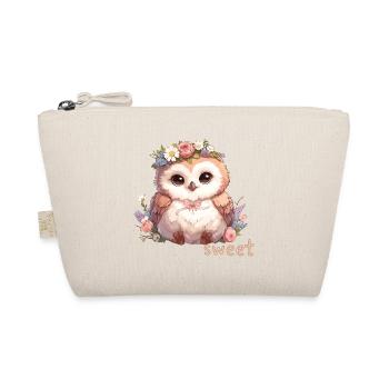 Hibou mignon avec des fleurs - Trousse biologique - nature - Devant
