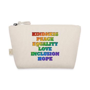 LGBTQ-Pride-Werte - Bio-Täschchen - Natur - Vorne