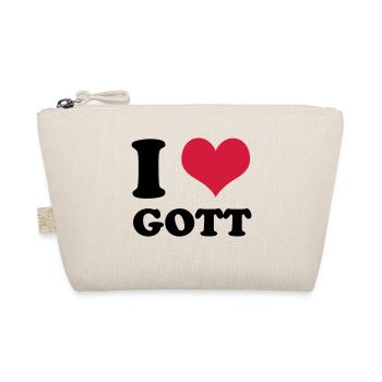 i love gott - Bio-Täschchen - Natur - Vorne
