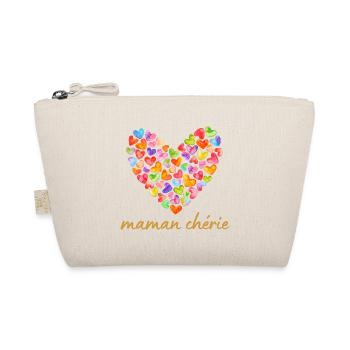 Maman chérie - cadeau fête des mères - Trousse biologique - nature - Devant