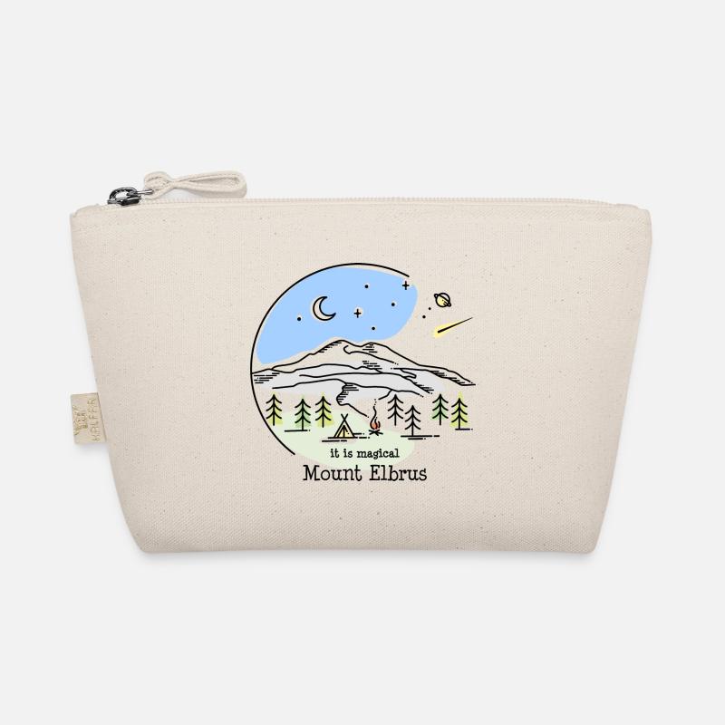 Mount Elbrus Kaukasus Wandern Bergsteigen Souvenir - Bio-Täschchen - Natur