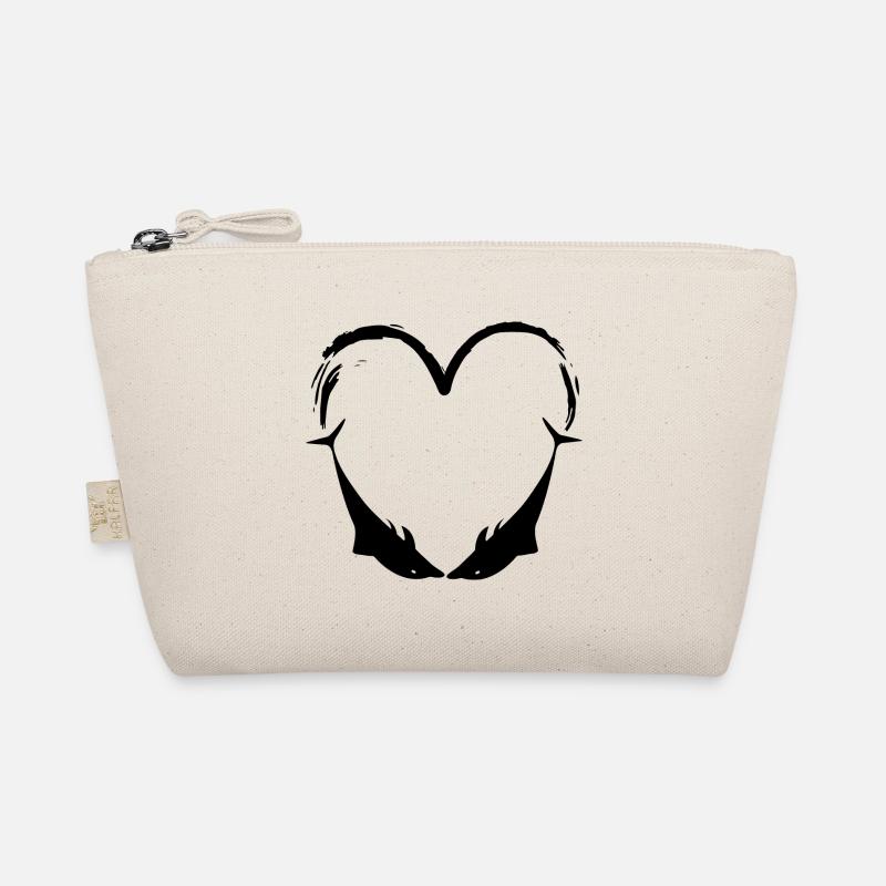 Delfin Design Delfine Liebe Bio-Täschchen