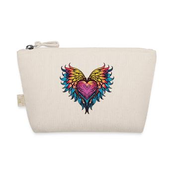 Heart Wings - Organic Pouch - nature - Front