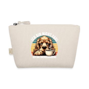 Ich Bin Nicht Faul Cocker Spaniel Cockerhund - Bio-Täschchen - Natur - Vorne