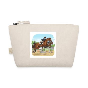 Aiming high: The fascination of show jumping - Organic Pouch - nature - Front