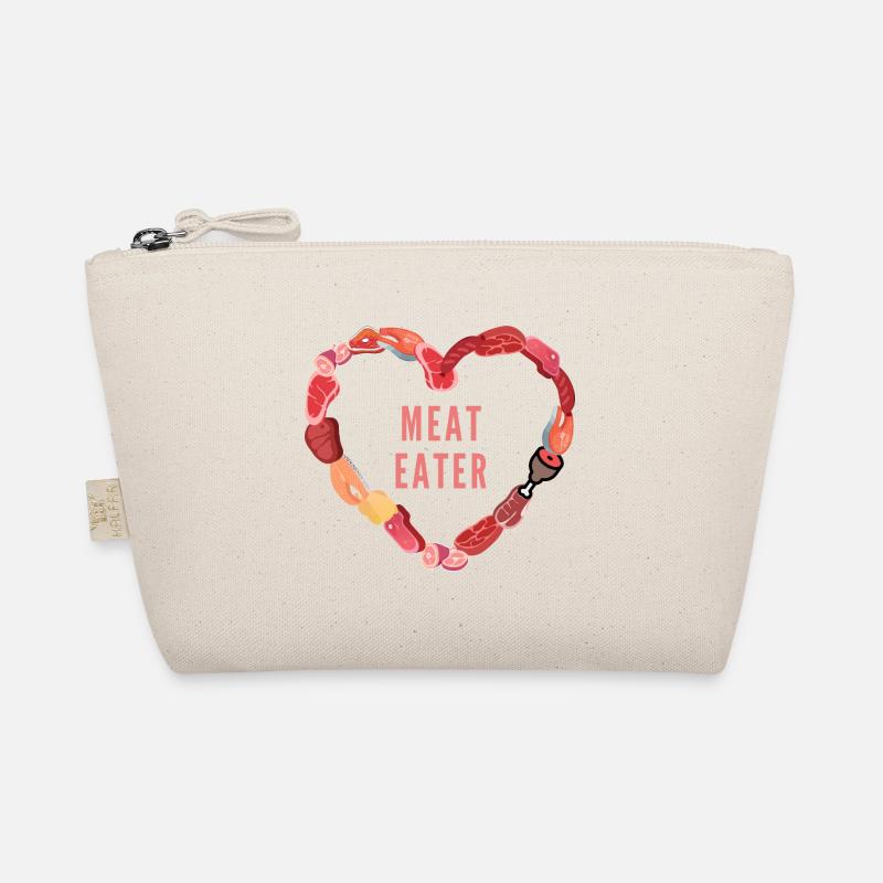 Meat Eater Design Fleisch Fisch Wurst Herz Bio-Täschchen