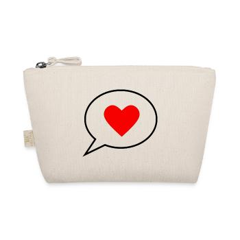coeur rouge cadeau de la Saint-Valentin - Trousse biologique - nature - Devant
