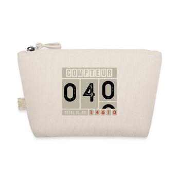 40 Years anniversary TO THE 40-year-old gift - Organic Pouch - nature - Front