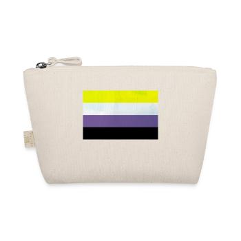 Drapeau de la fierté non binaire - Trousse biologique - nature - Devant