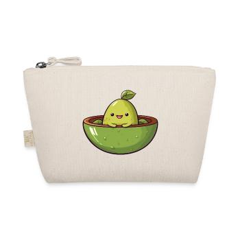 Avocado trifft auf Limette, Frisches Frucht-Design - Bio-Täschchen - Natur - Vorne