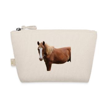 Chevaux T-shirt Cadeau Cavalier - Trousse biologique - nature - Devant