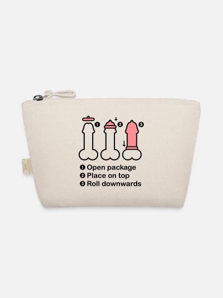 Condom Hand - Bio-Täschchen - Natur - Vorne