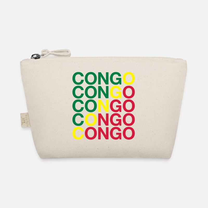 CONGO Flagge Kongo Bio-Täschchen