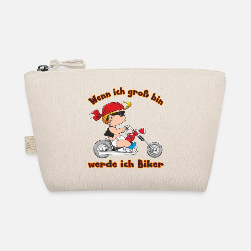 CD - wenn ich groß bin werde ich Biker - Motorrad Bio-Täschchen