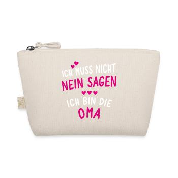Ich bin die Oma - Bio-Täschchen - Natur - Vorne