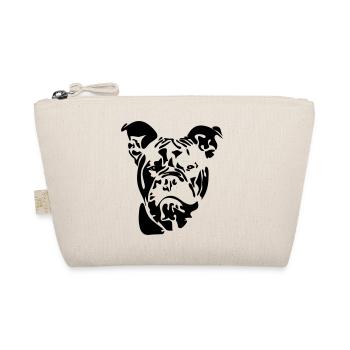 Old English Bulldog OEB canine dog Wilsigns - Organic Pouch - nature - Front