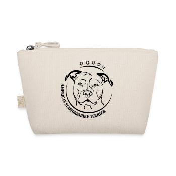American Staffordshire Terrier canine dog Wilsigns - Organic Pouch - nature - Front