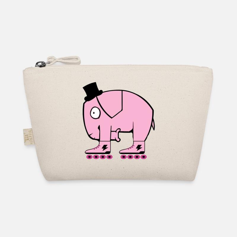 Pinker Elefant Bio-Täschchen