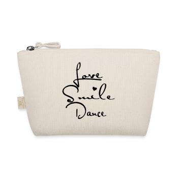 Love Smile Dance - Dance Shirts - Bio-Täschchen - Natur - Vorne