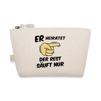 JGA Crew - Junggesellenabschied - Team Bräutigam - Bio-Täschchen - Natur - Vorne