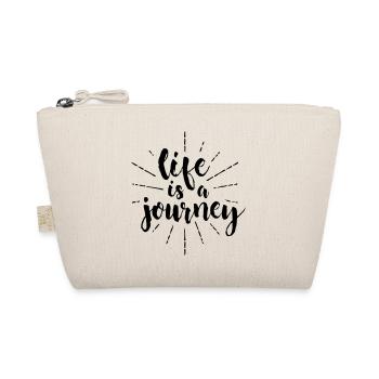 Life is a journey, schöne Sprüche - Bio-Täschchen - Natur - Vorne
