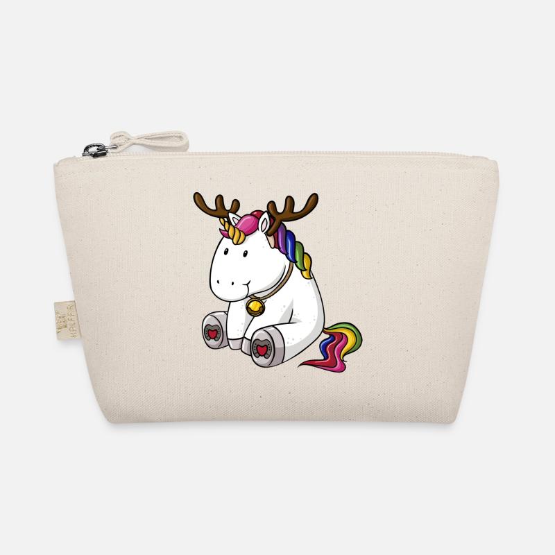 Weihnachts Einhorn - Bio-Täschchen - Natur